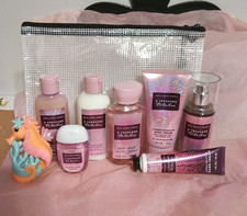 Bath  Body Works A Thousand Wishes 7 pc Mini/Travel bag  Pocketbac   read D