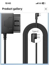 AZDOME USB C Port OBD Hardwire Kit for Dash Cam Parking Support 11 FT Black