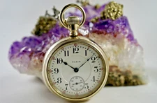 1905 Elgin B.W. Raymond Grade 240 19J 18S Diamond CJ RR Grade Pocket Watch Runs