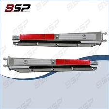 Mud Flap Hangers Chrome Steel Straight 30" 1Pair 1.125" Semi Truck Spring Loaded