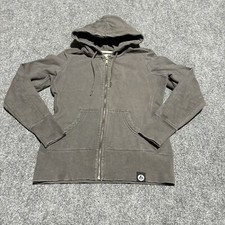 American Giant Sweatshirt Women's Small Gray Full Zip Cotton USA Made *