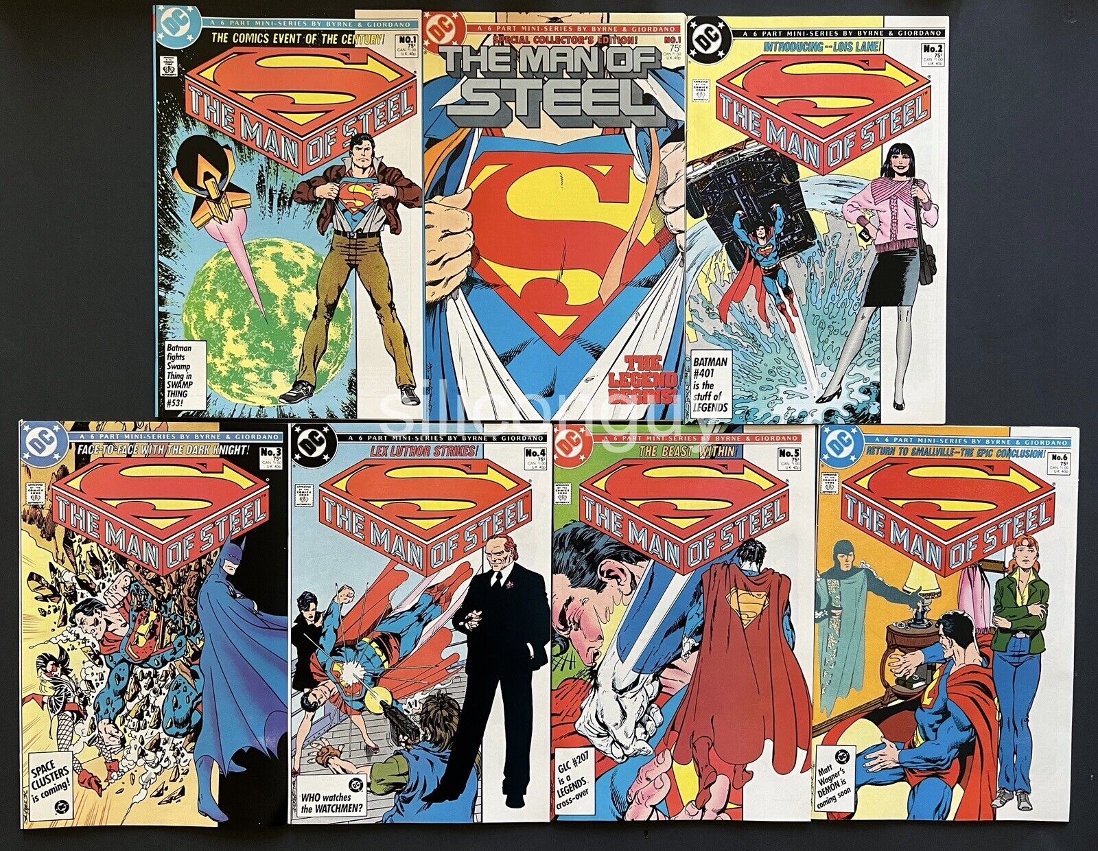Man of Steel #1-6 (with Collector Edition #1) 1986 VF-NM DC Comics John Byrne
