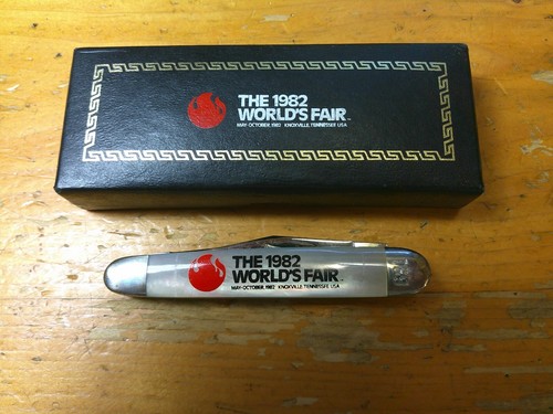 MIB NEW USA VTG 1982 CASE XX 079 WORLDS FAIR 2 BLADE POCKET KNIFE 691 ORIG BOX - Picture 5 of 22