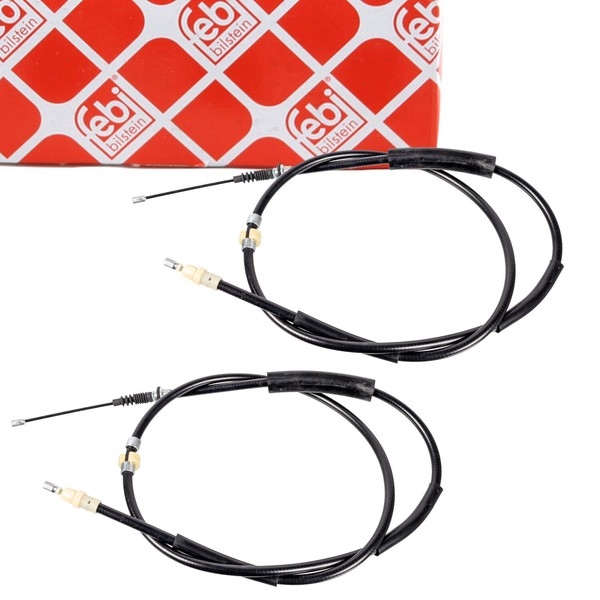 2X Febi Handbremsseil Feststellbremse FüR Ford Mondeo Iii MK3 Hinten 1447430-image