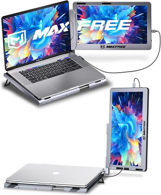 #ad 14quot; Laptop Screen Extender Dual Screen 360° Stand Portable for 13 17quot; Secondhand $85.99