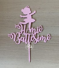 Cake Topper Il Mio Battesimo Ballerina Bambina Bimba Danza