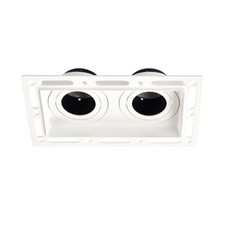 Twin Recessed Trimless Square Downlight - 94754 of Saxby
