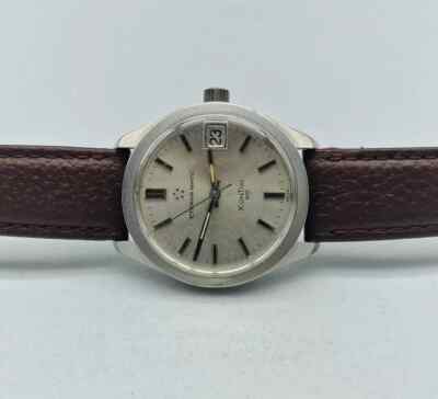 VINTAGE ETERNA-MATIC KONTIKI 20 SILVER DIAL DATE AUTOMATIC MAN'S / S049