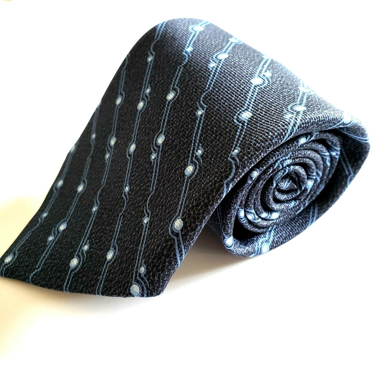 BVLGARI Necktie 7 Fold Necktie Bulgari 100% Silk … - image 8