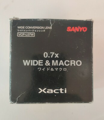 Sanyo Xacti For Zacti .07x Wide Conversion Lens With Macro | eBay