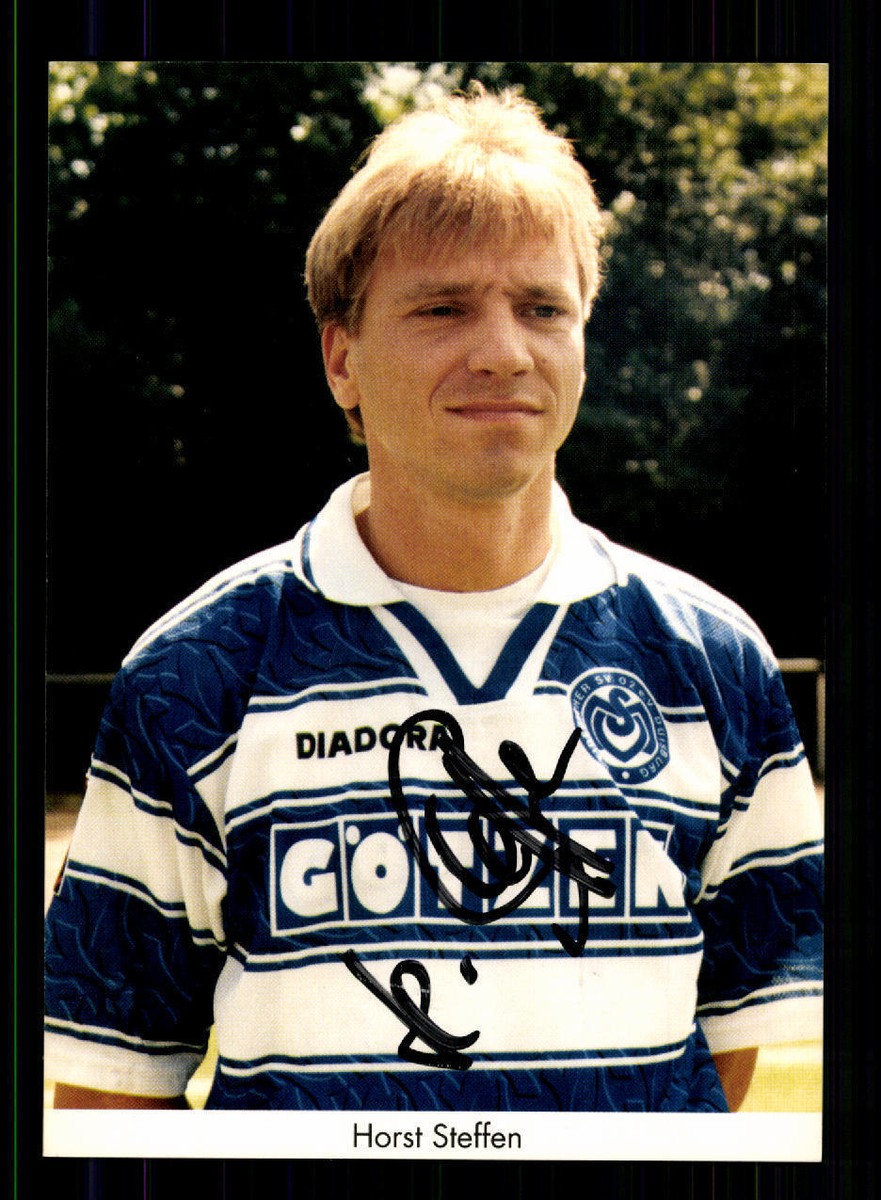 Carte Autographe Horst Steffen – MSV Duisburg 1997-98 – Original Non Certifié
