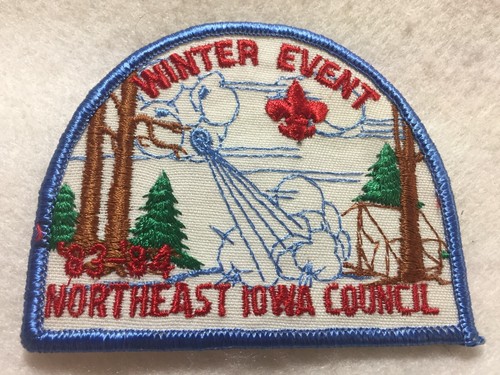 (b56) Boy Scouts - '83-'84 Northeast Iowa Council - Winter Event patch