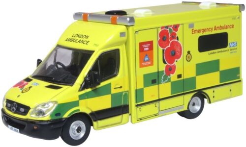 MERCEDES-BENZ LONDON AMBULANCE - REMEMBRANCE DAY - 1:76 - OO scale - OXFORD