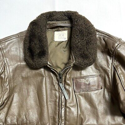 VINTAGE BRILL BROS USN LEATHER FLIGHT JACKET G-1 TYPE 70s VINTAGE BRILL BROS USN LEATHER FLIGHT JACKET G-1 TYPE 70s