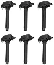 Set of 6 Ignition Coils for Jeep Cherokee, Grand Cherokee, Wrangler JK