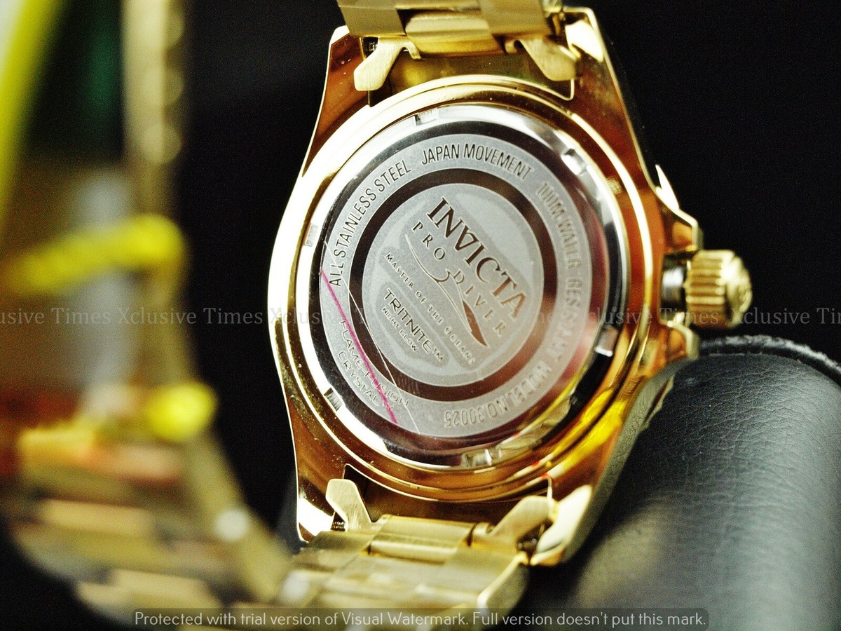 Invicta Men's 44mm Hammerhead Shark Pro Diver Gold Tone SS