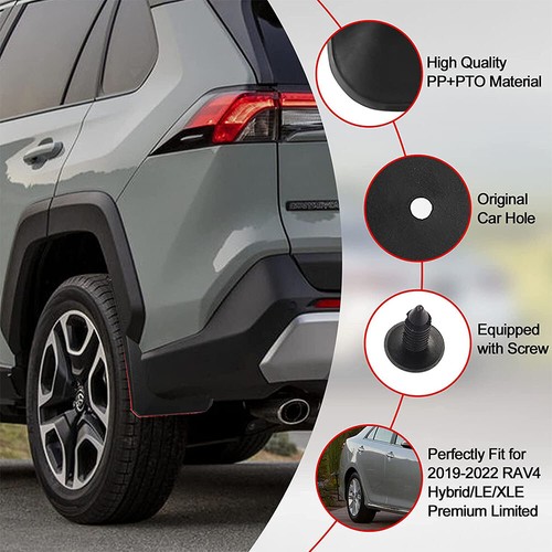 For 2019-2023 Toyota RAV4 Front and Rear Mud Flaps Molded Splash Guards Set of 4 - Foto 5 di 12