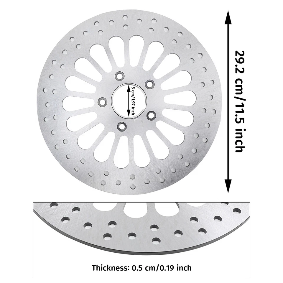 11.5" Front Brake Rotor For Harley Davidson Touring Sportster 1984-2013 - Изображение 3 из 4