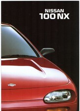 Nissan 100 NX 1993-1995 UK Market Sales Brochure Sunny Coupe