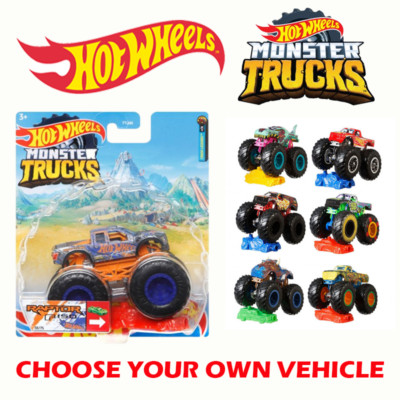 Hot Wheels Monster Trucks Maßstab 1:64 verschiedene Autos nagelneu & versiegelt