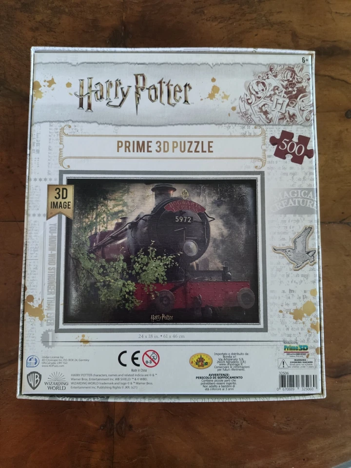 HARRY POTTER WIZARDING WORLD PUZZLE 3D TRENO HOGWARTS EXPRESS 500 PEZZI NUOVO - Immagine 2 di 2