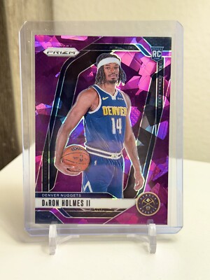 2024-25 Panini Prizm #235 DaRon Holmes II Purple Ice Prizm RC #010/149 Nuggets