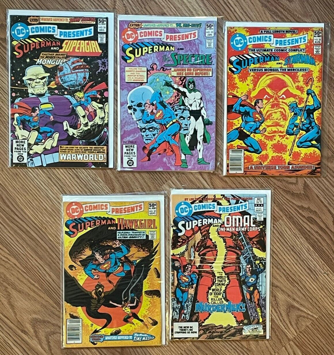 DC Comics Presents 28, 29, 36, 37, 61*FIVE COMIC LOT!**-STARLIN -1980-DC Comics
