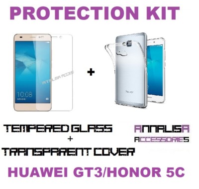 COVER CASE + TEMPERED GLASS FILM FOR HUAWEI GT3 / HONOR 5C / 7 LITE