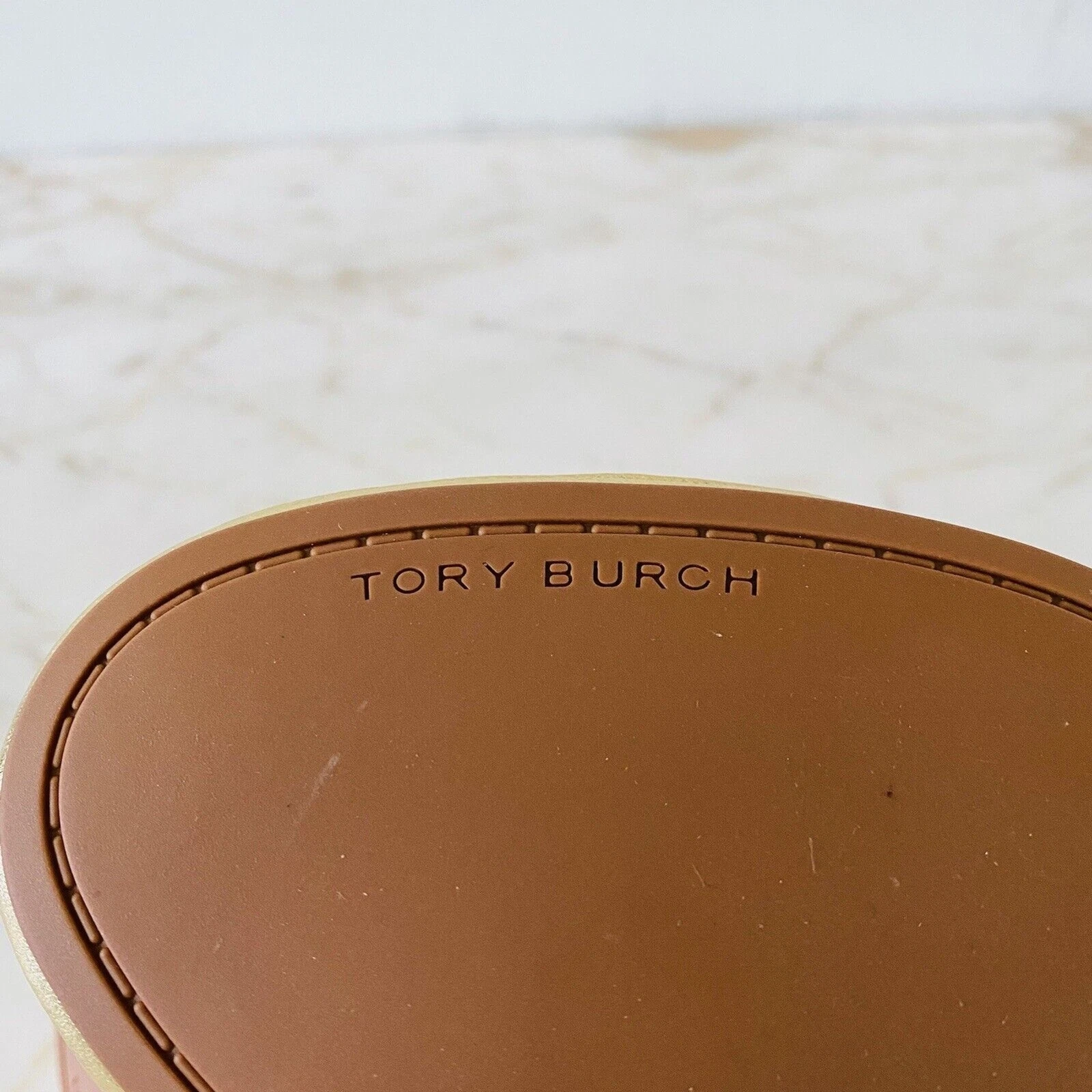 Ballerine pieghevoli TORY BURCH in pelle oro massiccio metallizzato US 6 5