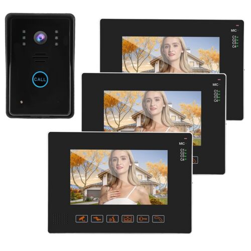 9in Wired Video Intercom Doorphone Doorbell Access System Door Camera 110-24 GFL