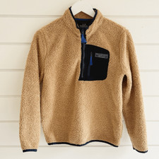 Vineyard Vines Boy s Stillwater Half Zip Sherpa Fleece Large Read Description