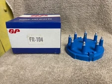 NOS GUARANTEED PARTS GP FR-104 DISTRUBTOR CAP BLUE FORD?