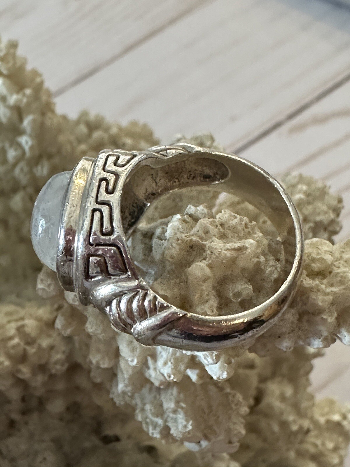 Gorgeous Unique Opalescent Sterling Silver Statem… - image 4