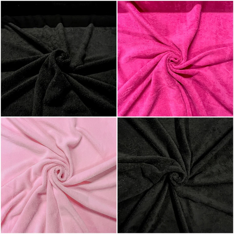 Plüsch Stoff Karneval Flauschig Uni Deko Bekleidung Karnevalskostum Fasching