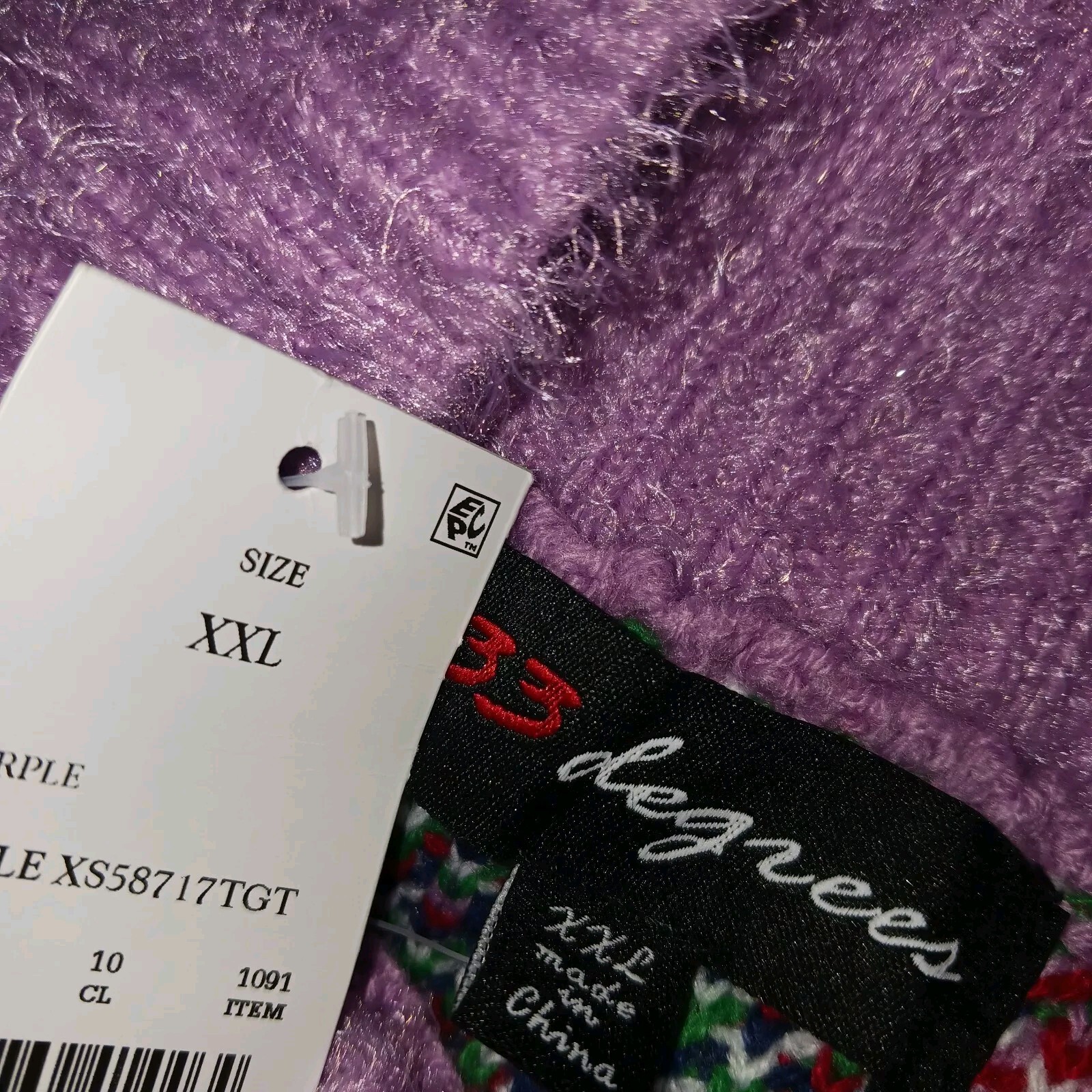 Woman’s XXL Holiday Sweater Pull Over High Neck Long Sleeve. 33 Degrees New