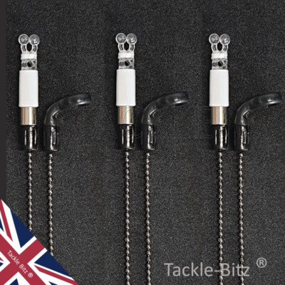 3 Bite Indicator Bobbins & 3 Rod Rest Set For Carp Fishing - Compatible With Bite Alarms