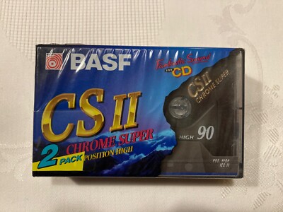 BASF CS II Chrome 2 Pack Super 90 IEC II Position High Leerkassette NEU / OVP