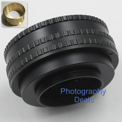 Messing M52 auf M42 17-31mm verstellbar Fokussierung Helicoid Adapter Verlängerungsrohr