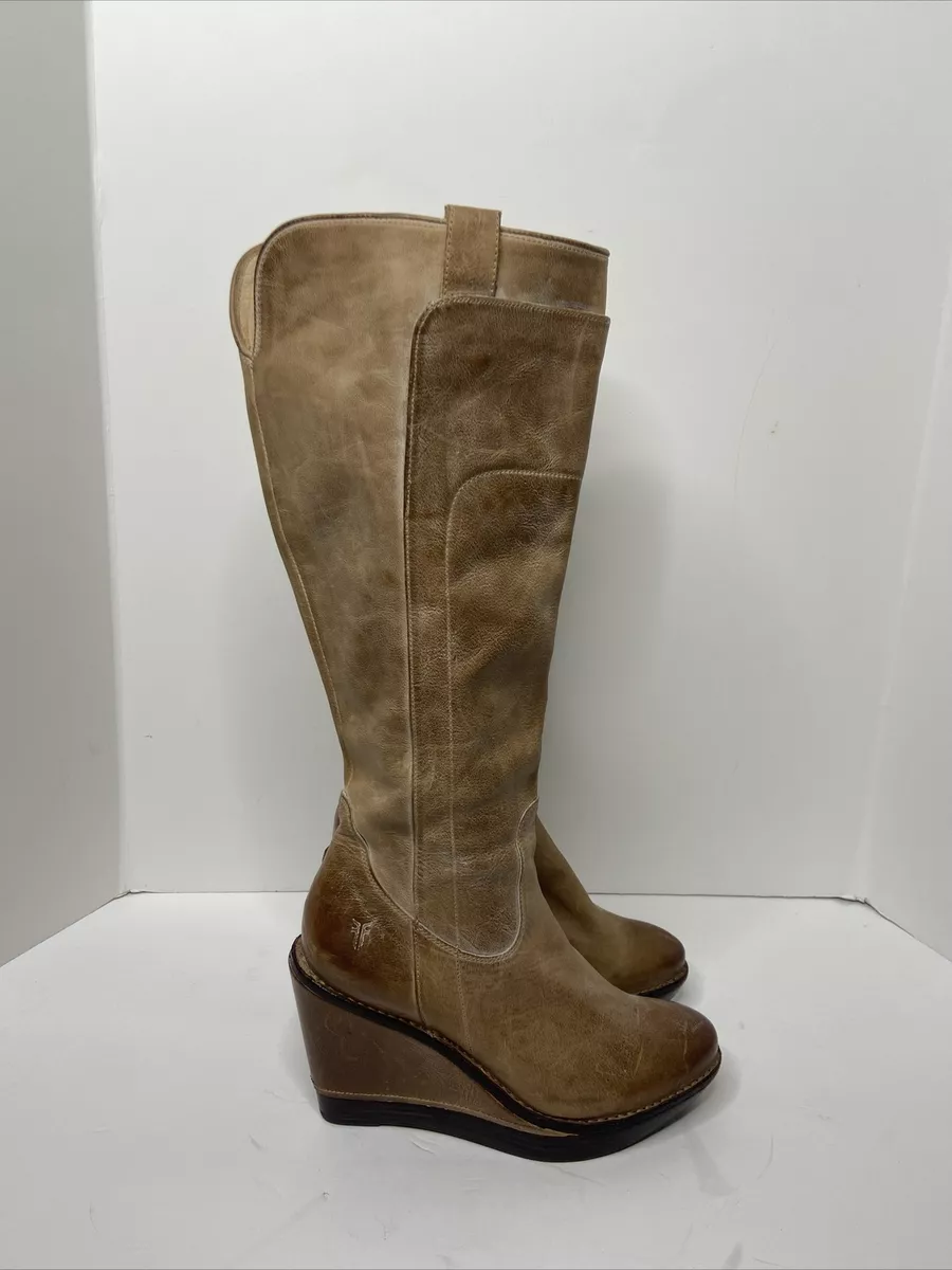 Frye paige wedge sales boots