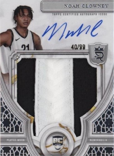 2024 Topps Royalty Collection Noah Clowney #102 RPA Rookie Patch 