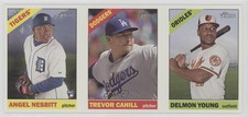 2015 Topps Heritage High Number Angel Nesbitt Trevor Cahill Delmon Young f6p