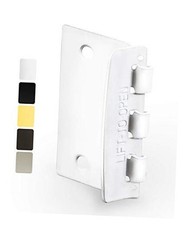 Jack N  Drill Flip Action Door Lock 6 Pack - Reversible Privacy Door White