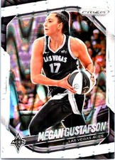 2025 Panini Prizm WNBA #49 Megan Gustafson White Seismic Prizms