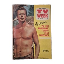 TV Week Vintage Magazine May 18, 1968 Ron Ely, Stephen Oliver, Jane Fonda