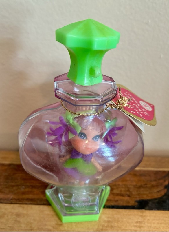 VTG Mattel LIDDLE KIDDLES DOLL Kologne Kiddles Bottle Perfume VIOLET NRFB