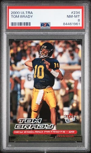 2000 Ultra Tom Brady 234 PSA 8