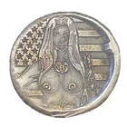1 Troy Oz MK BarZ "Bitcoin Blockchain Babe" .999 Fine Silver Hand Poured