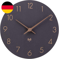 Accshine Mdf Holz Funkuhr Wanduhr Ohne TickgeräUsche Lautlos 30Cm Quarz Batterie