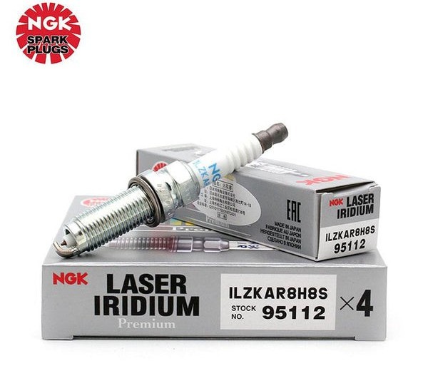 4 Pack Genuine NGK 95112 ILZKAR8H8S Laser Iridium Spark Plugs OEM Replacement