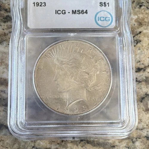 1923 Peace Dollar ICG MS64 $1 Silver Coin Philadelphia KM#150